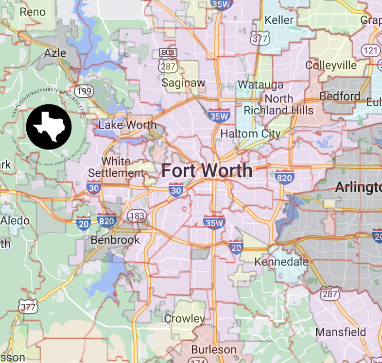 fort_worth_texas_map